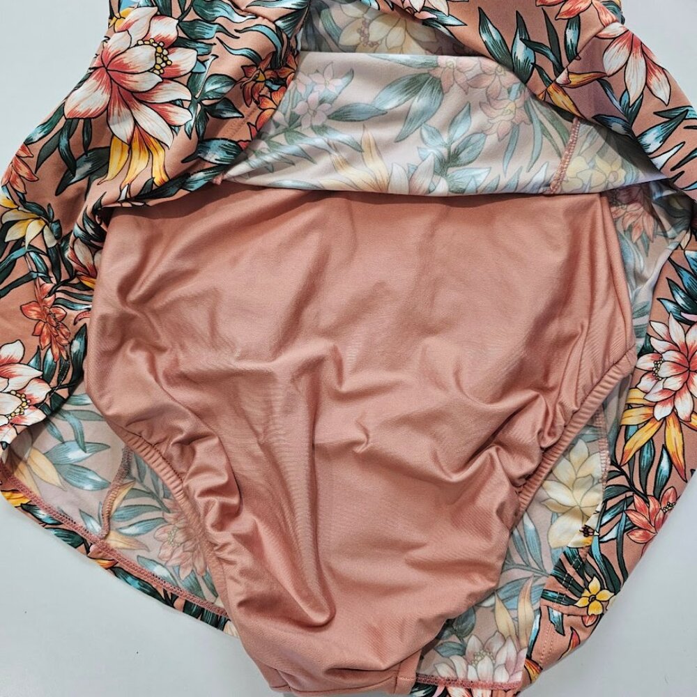 Swim Solutions Tummy-Control Empire Waist Swimdress - Picture 12 of 15